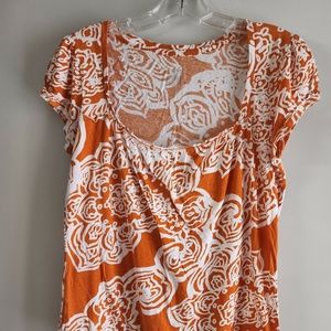 Print cotton top